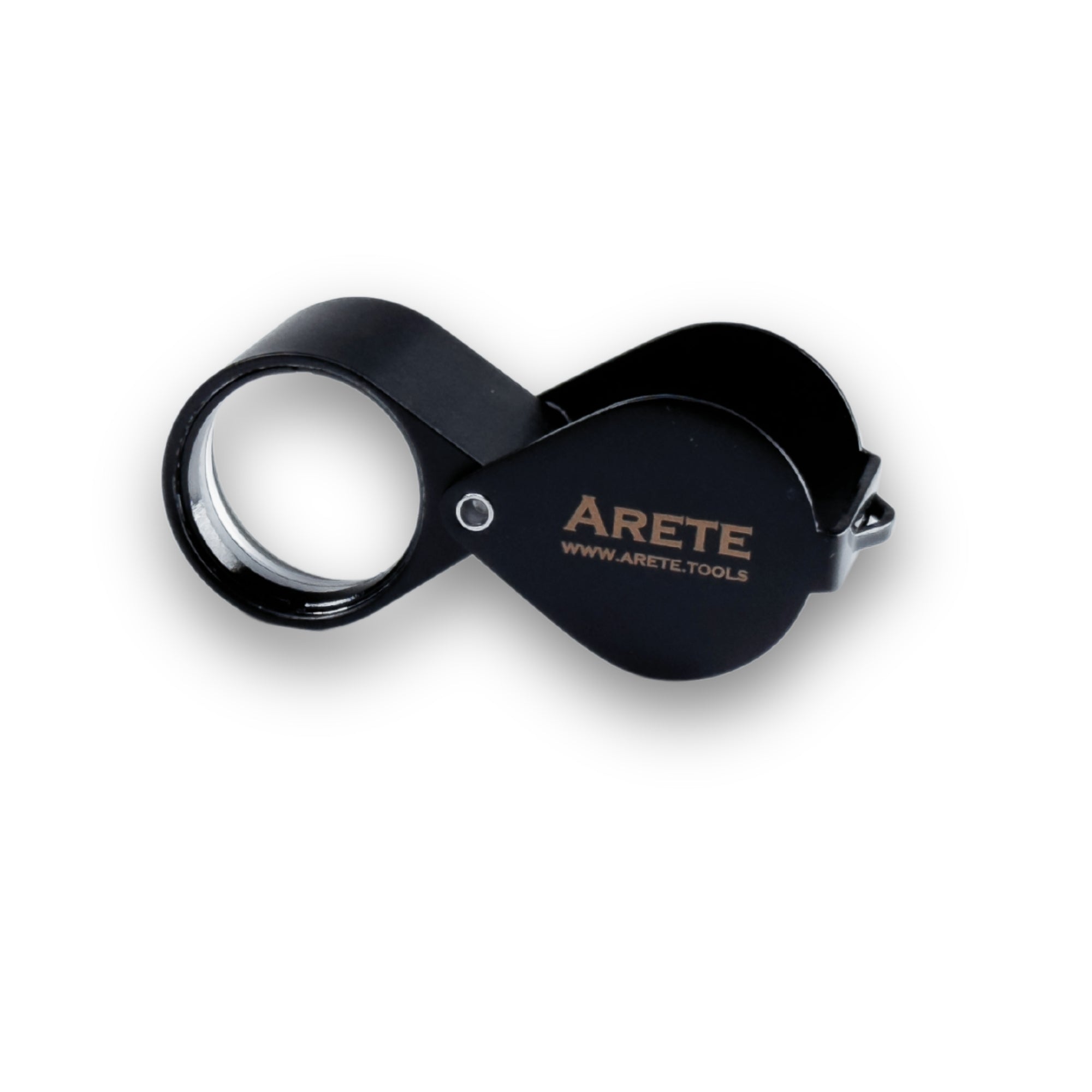 Arete Schmucklupe schwarz 10x 21 mm