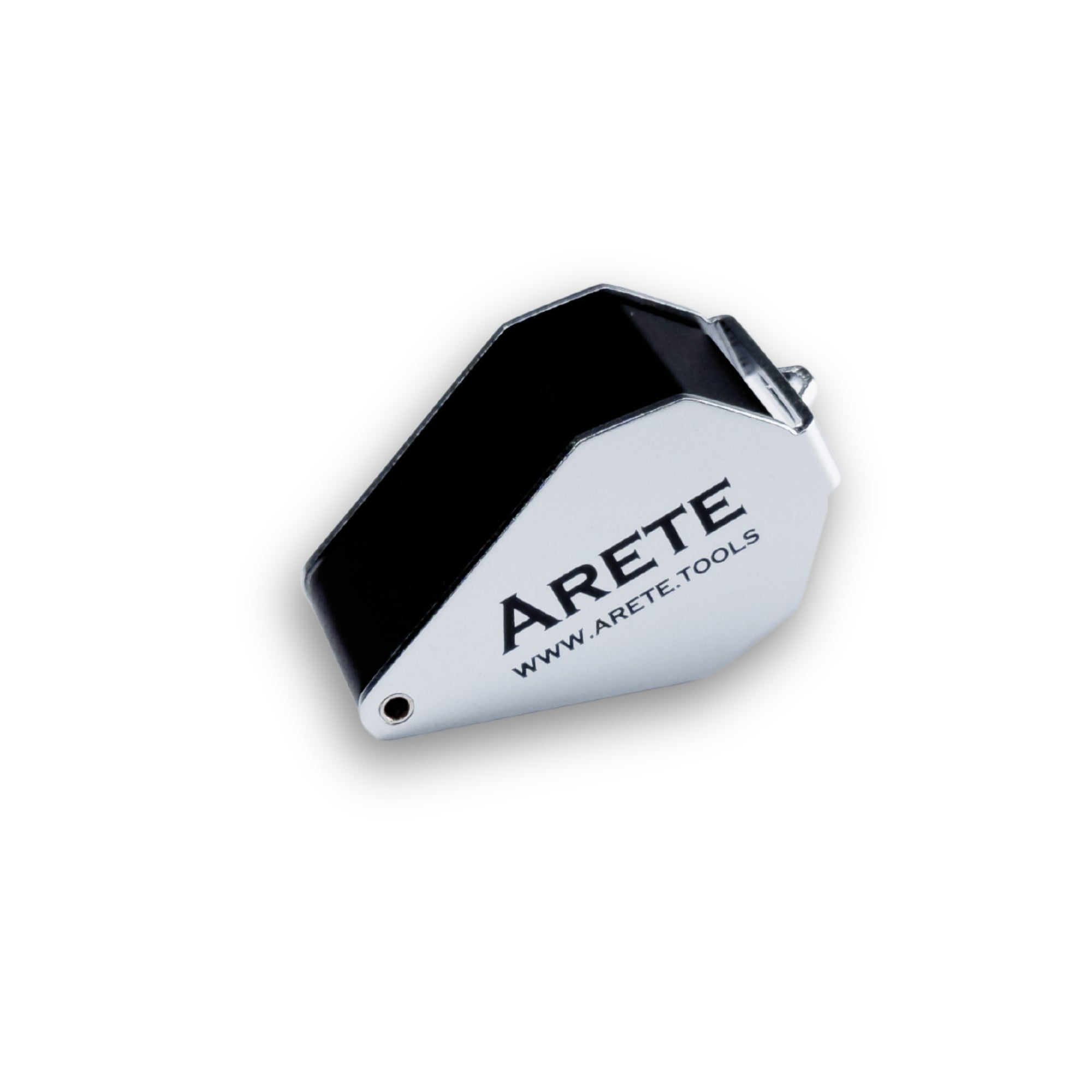 Кишенькова лупа Arete 10x - 21 мм зі світлодіодним підсвічуванням на батарейках