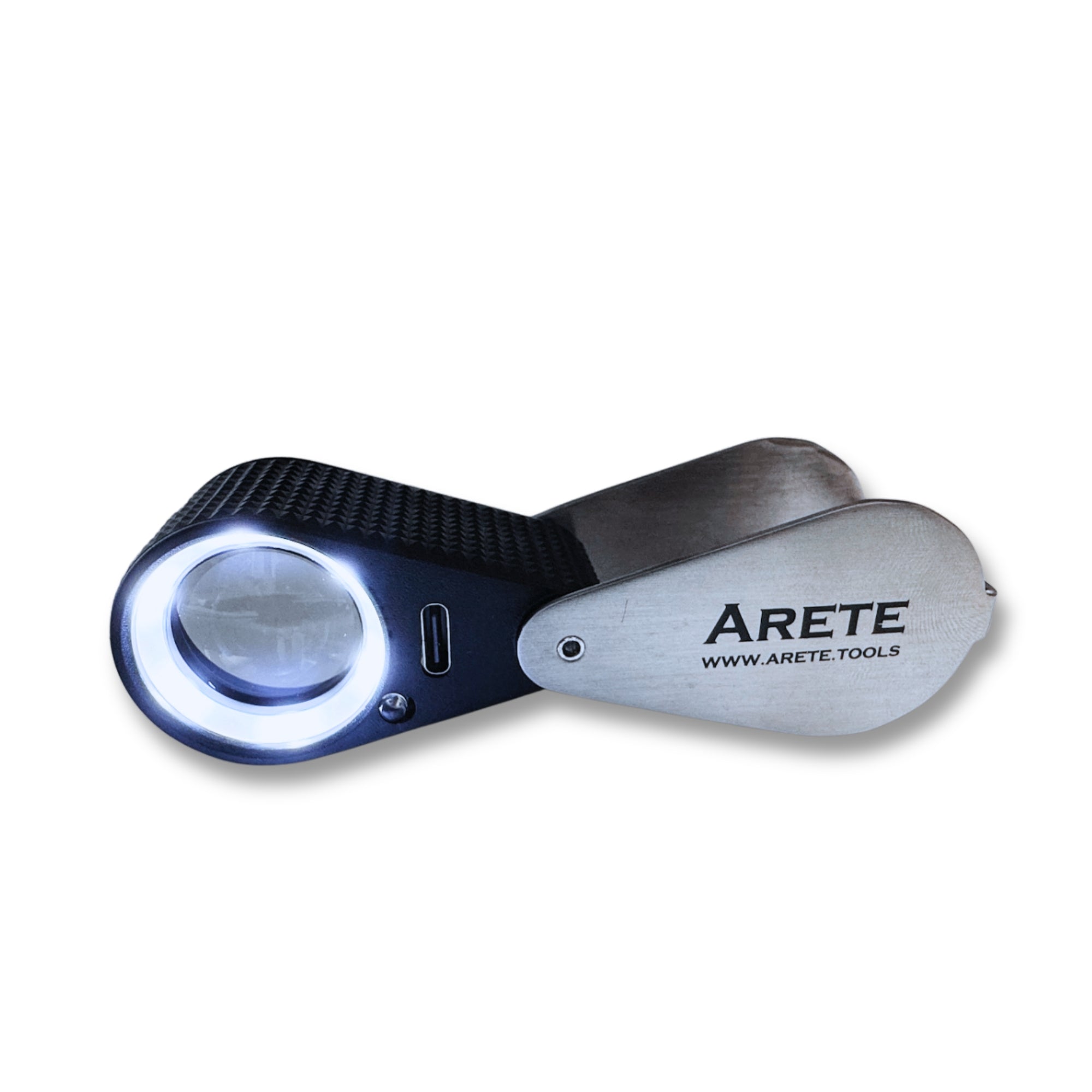 Gemological Triplet Loupe 10x with LED, UV Lighting and Achromatic Lens