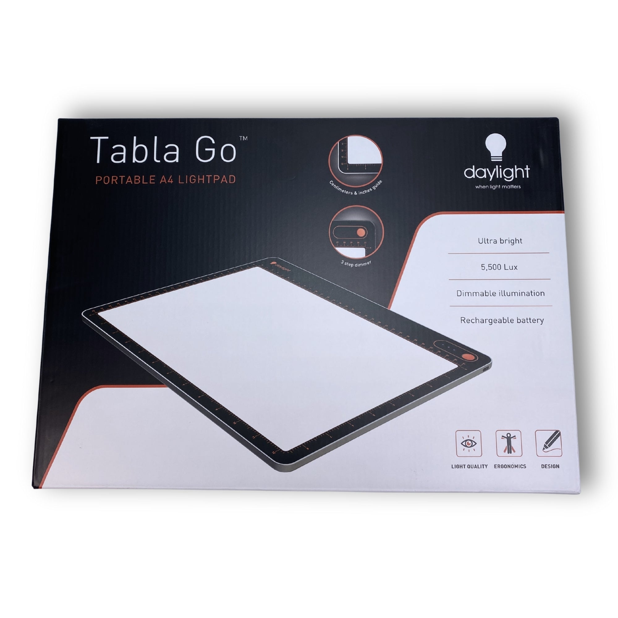 Daylight Tabla Go – portable A4 light board