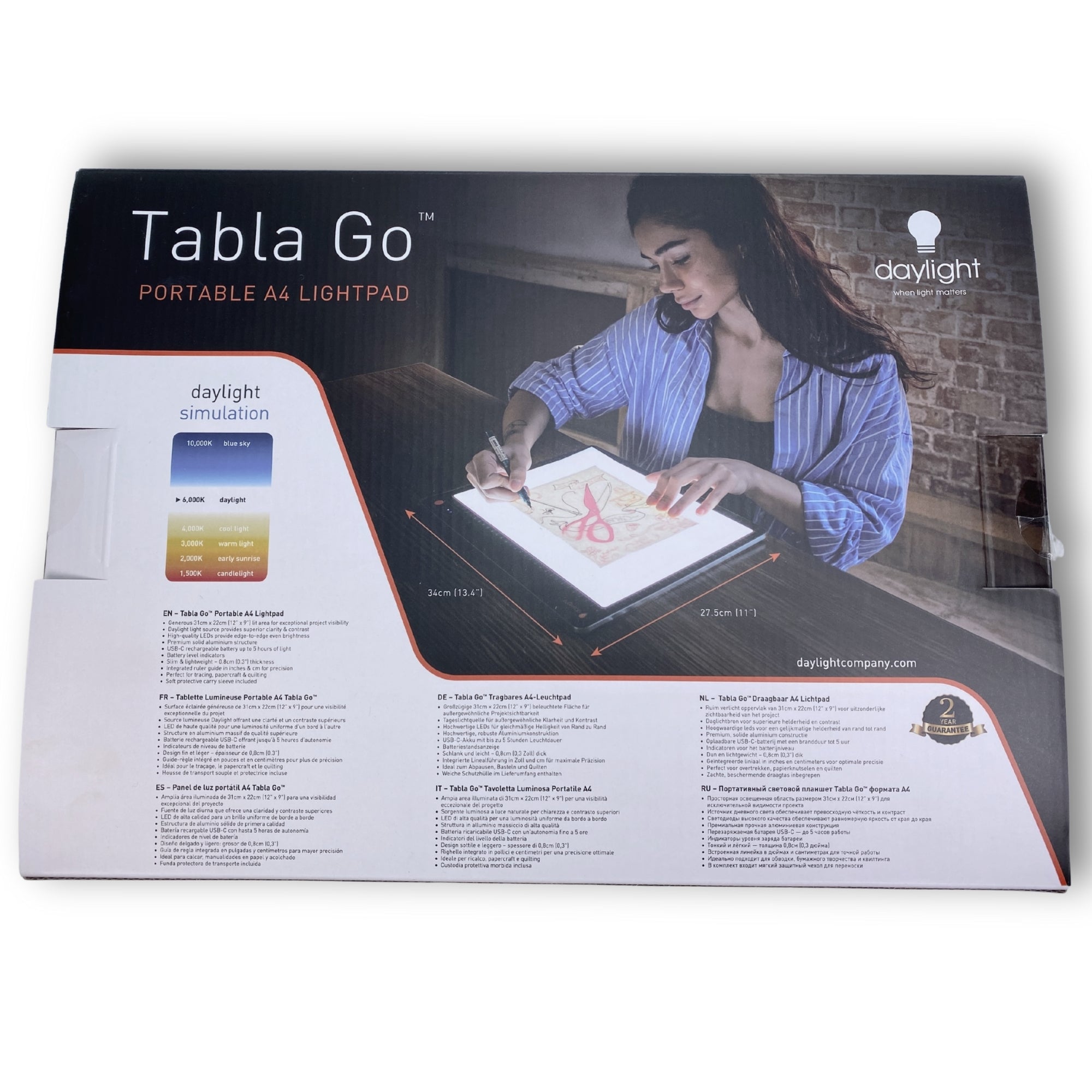 Daylight Tabla Go – portable A4 light board
