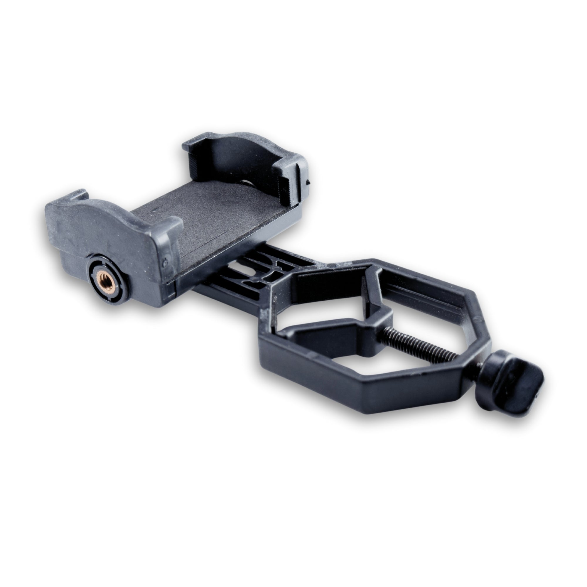 Smartphone holder that allows you to take pictures of magnified gemstones using a microscope