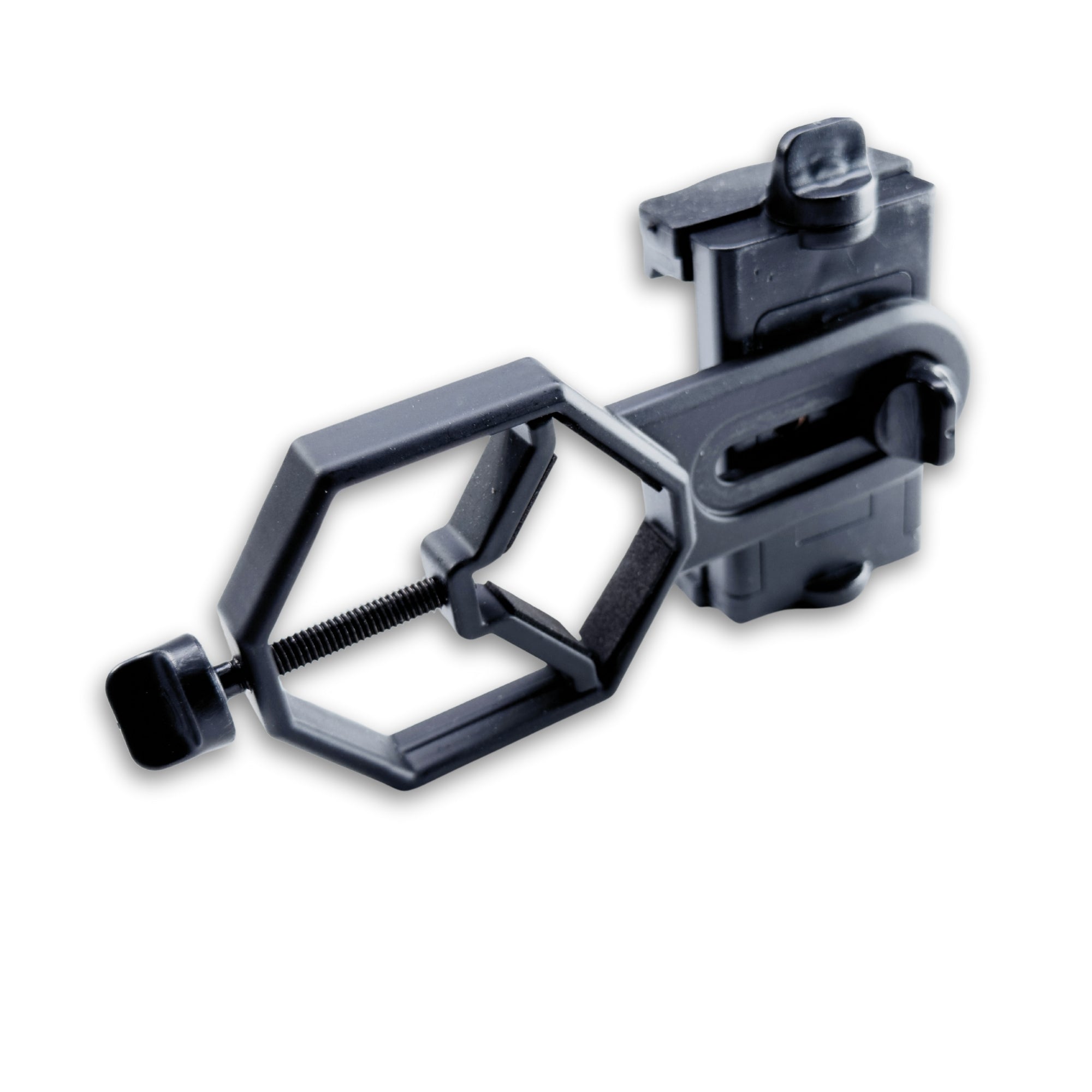Smartphone holder that allows you to take pictures of magnified gemstones using a microscope