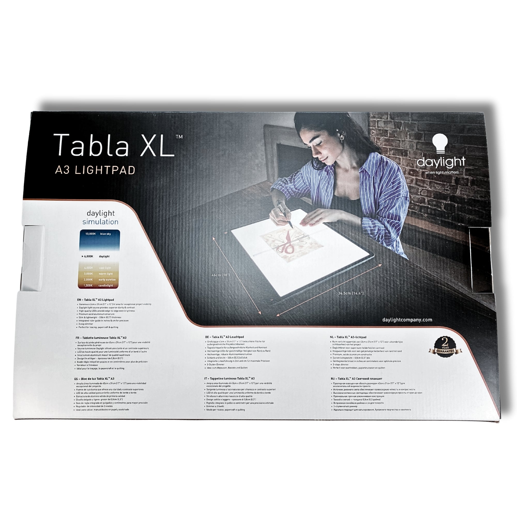 Daylight Tabla XL – A3 light pad