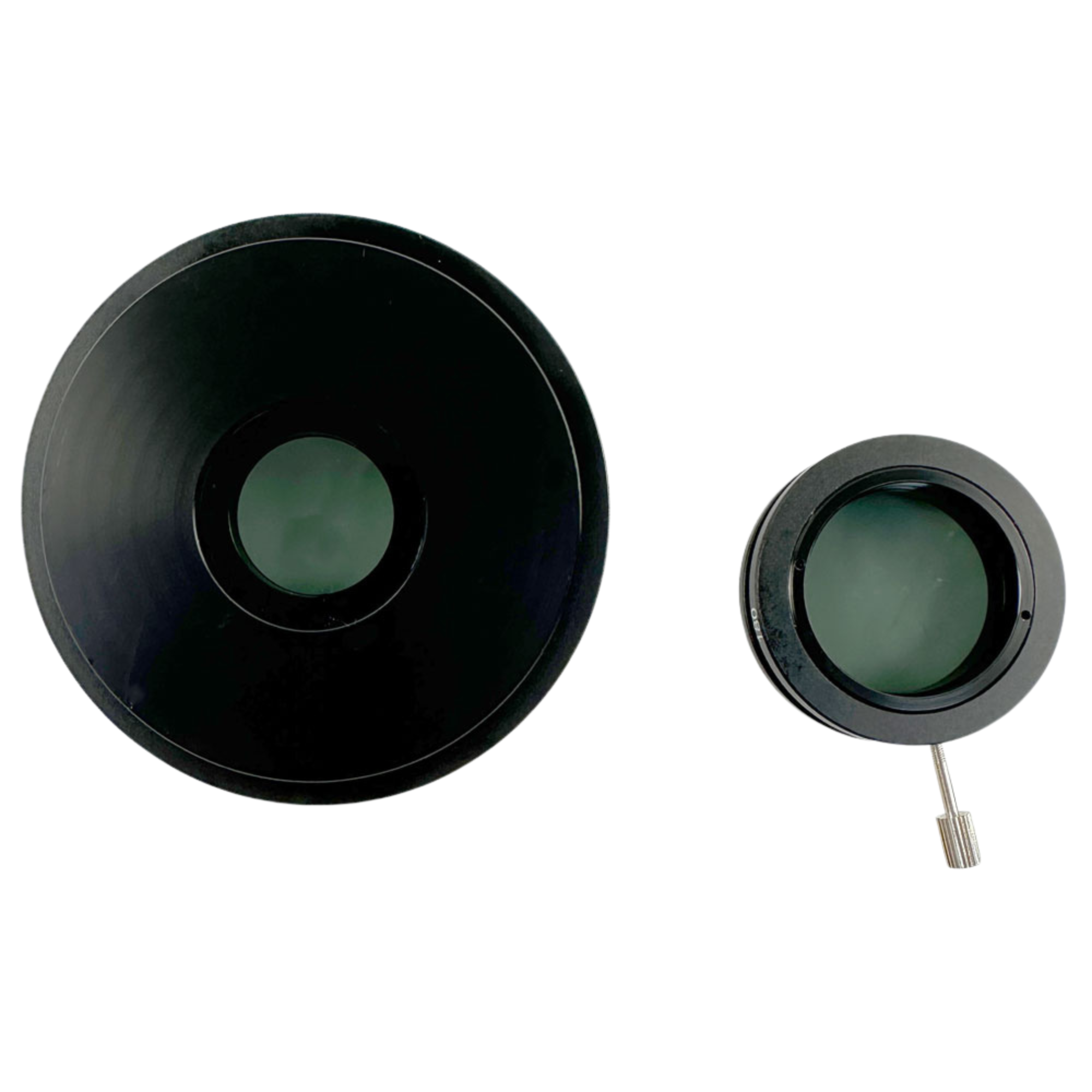 Set of polarization filters for stereo microscopes