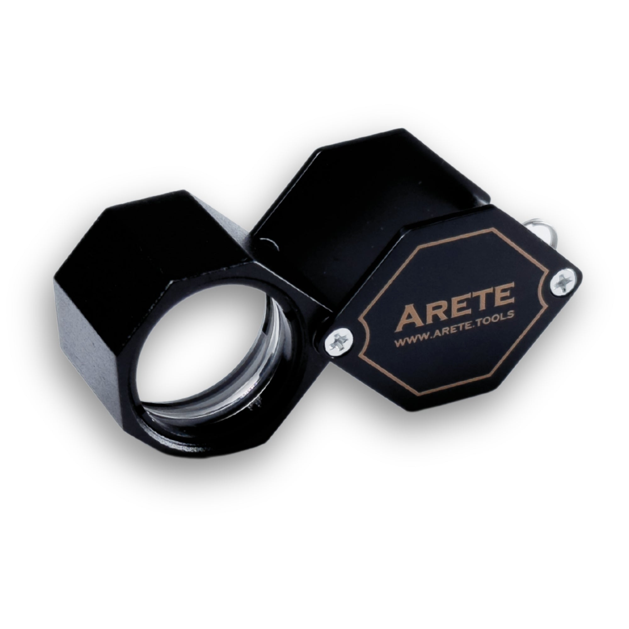 Arete Schmucklupe schwarz 10x 20,5 mm