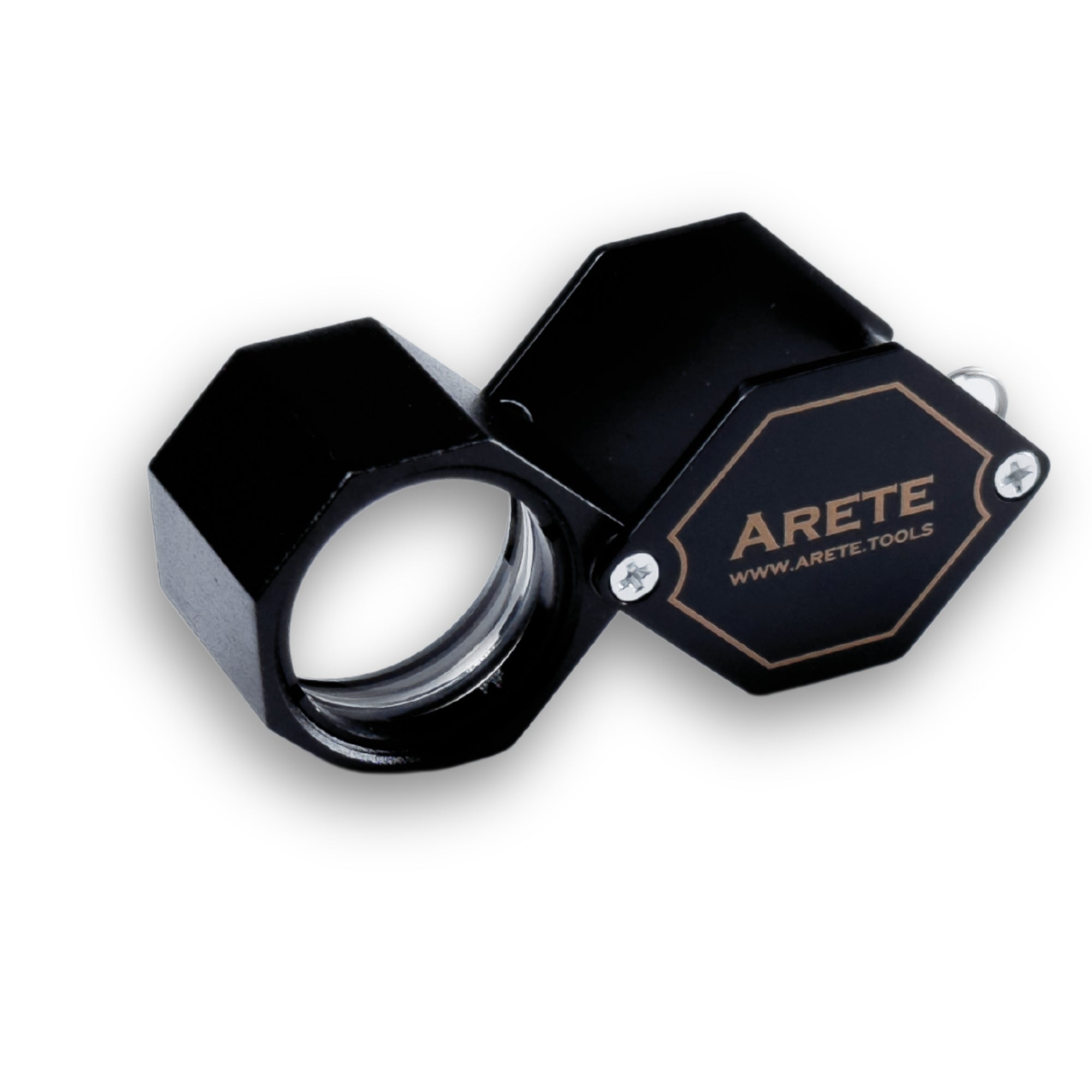 Arete Schmucklupe schwarz 10x 20,5 mm
