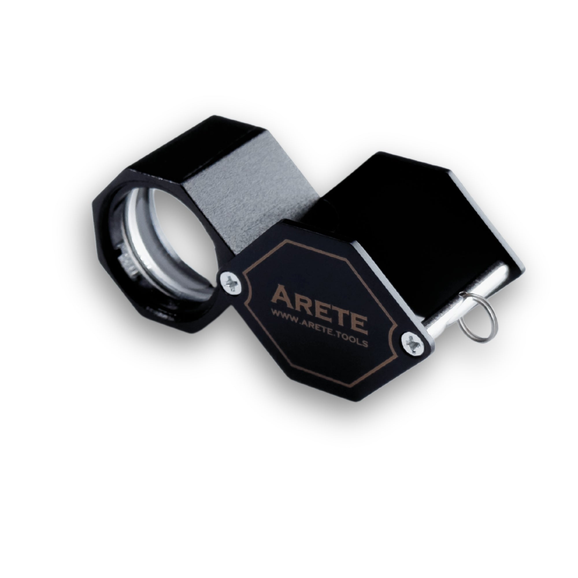 Arete Schmucklupe schwarz 10x 20,5 mm