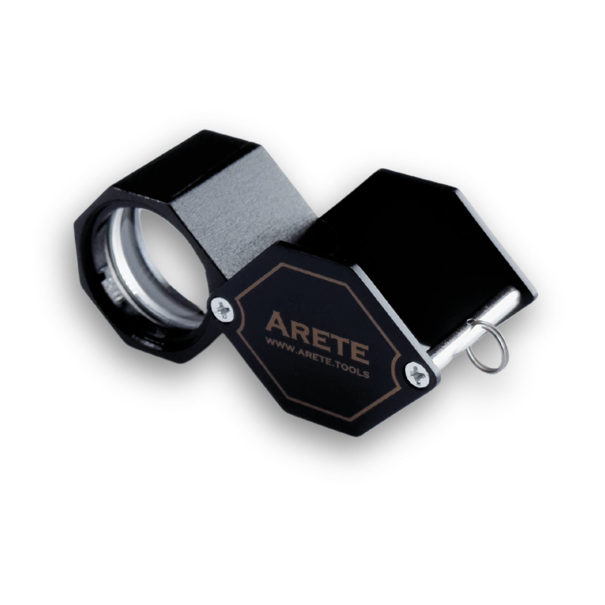 Arete Schmucklupe schwarz 10x 20,5 mm
