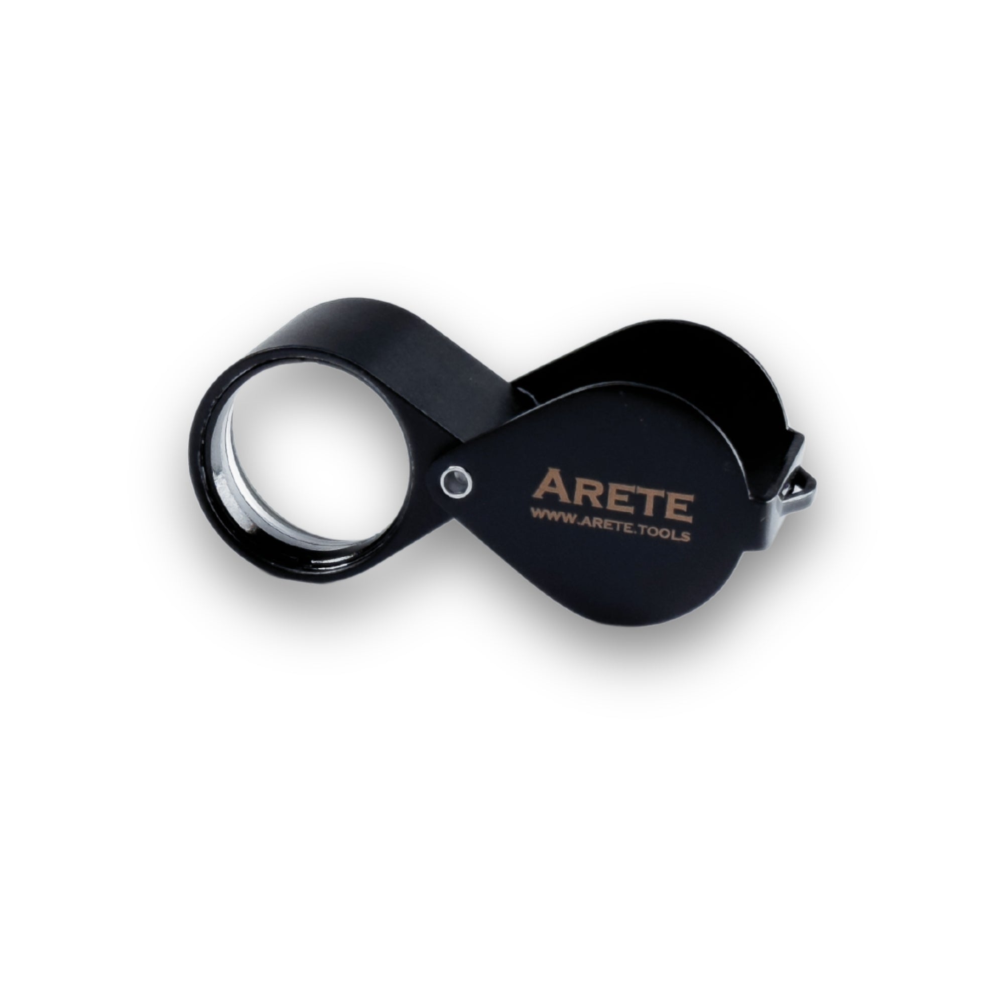 Arete Schmucklupe schwarz 10x 21 mm