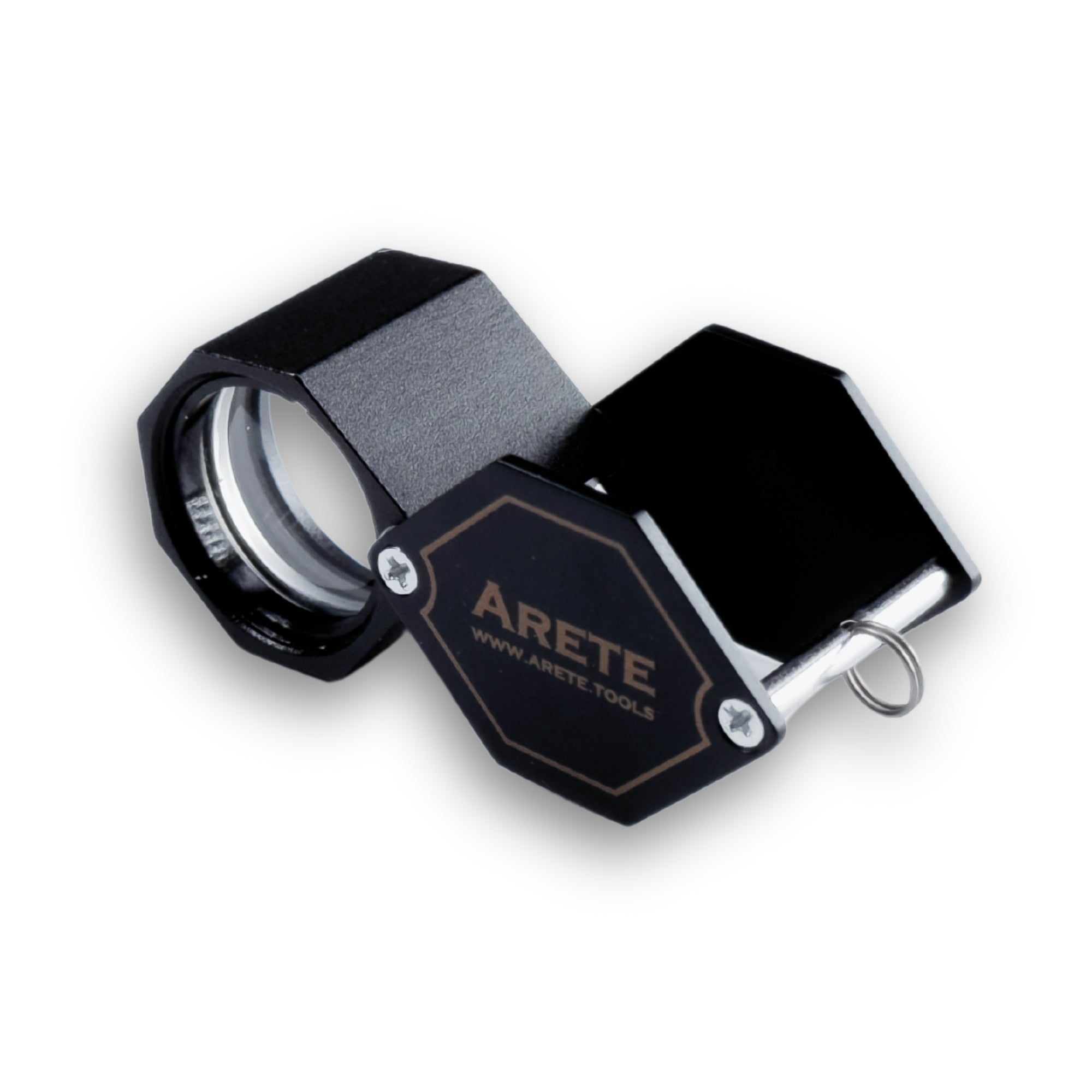 Arete Schmucklupe schwarz 10x 20,5 mm