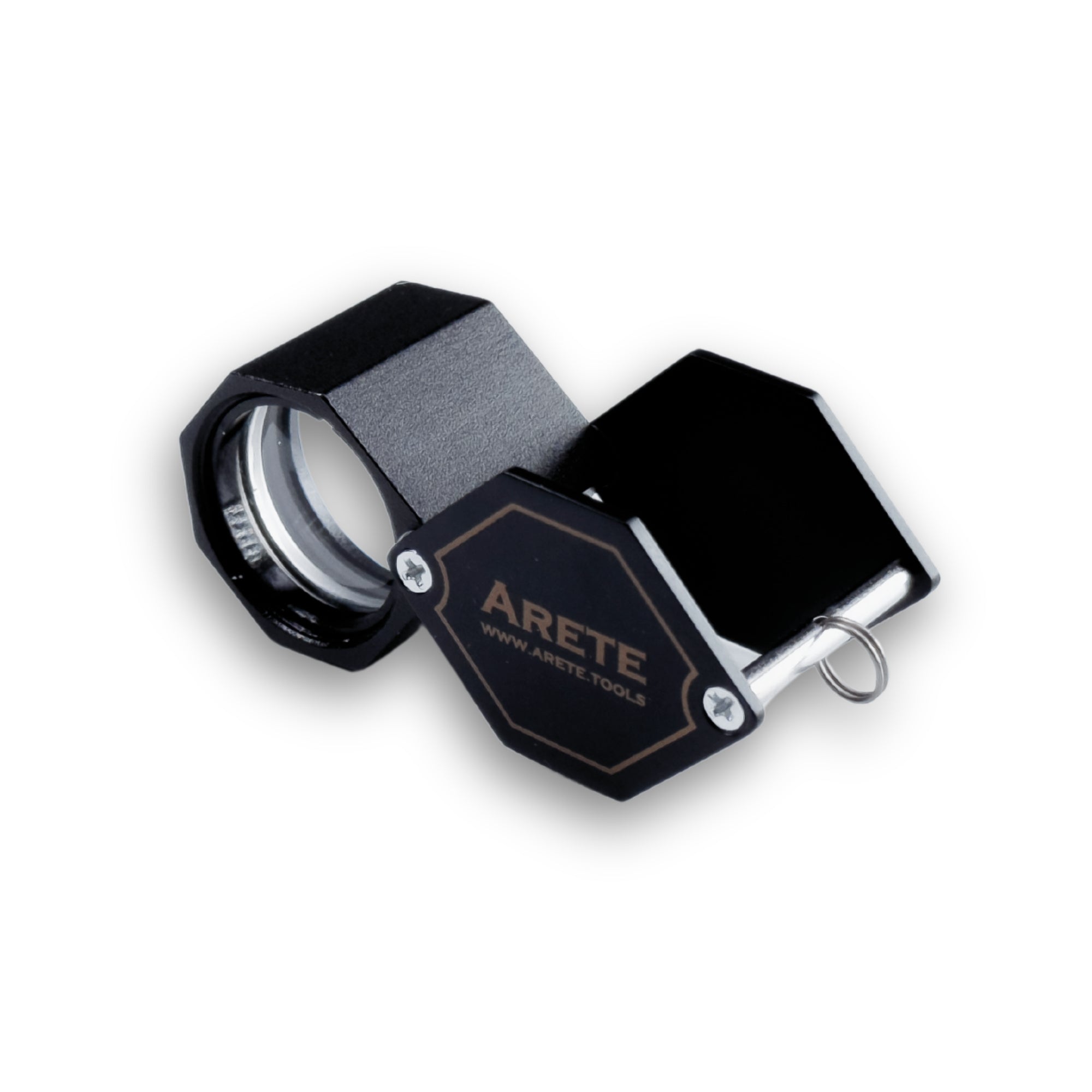 Arete Schmucklupe schwarz 10x 20,5 mm