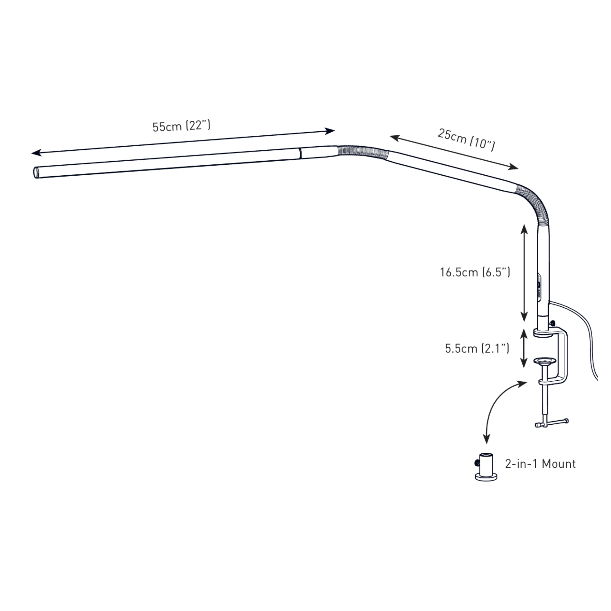 Slimline 3 Daylight éclairage de table pour diamants