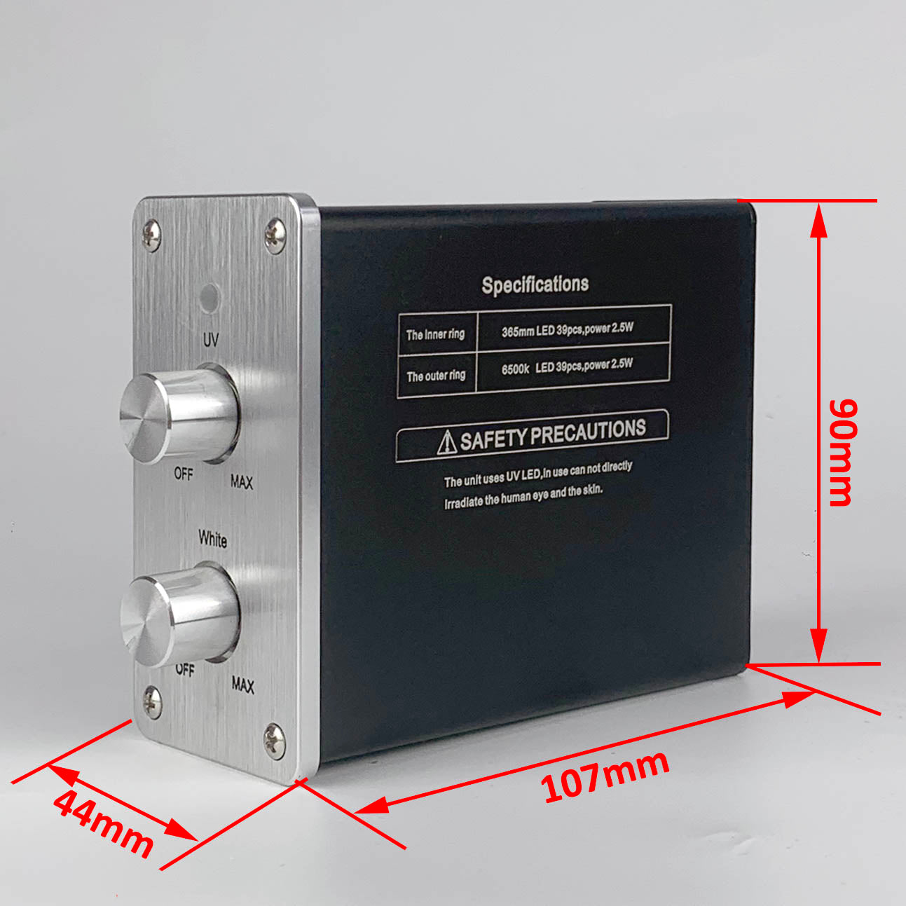 Additional microscope lighting: day and ultraviolet light