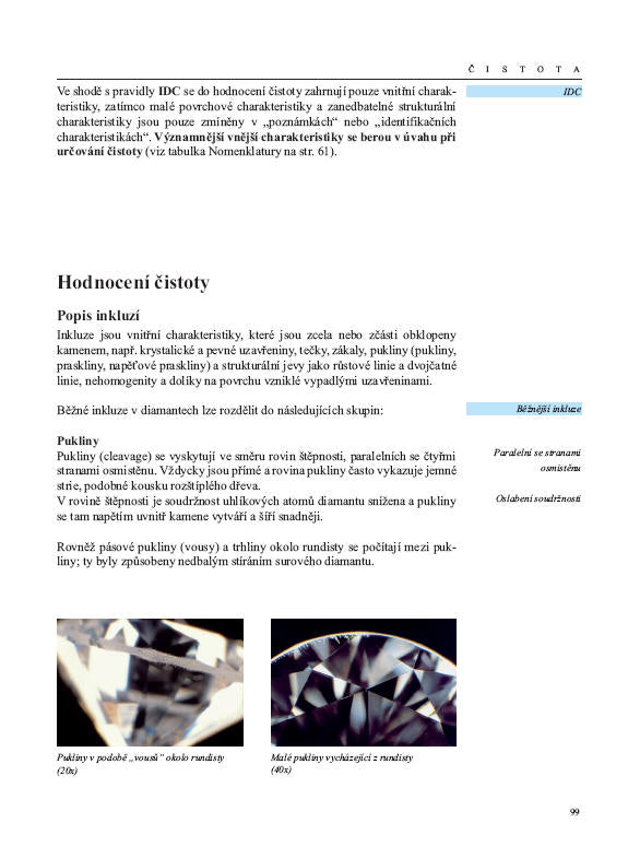 Kniha Diamanty - Příručka hodnocení diamantů v ČJ - image 10
