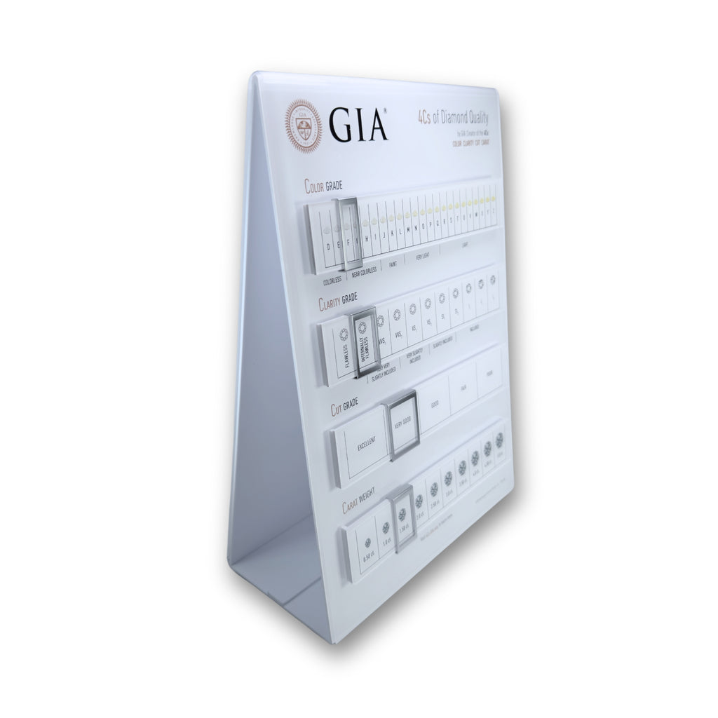 GIA 4Cs Interactive Counter Tool stand for stores and offices
