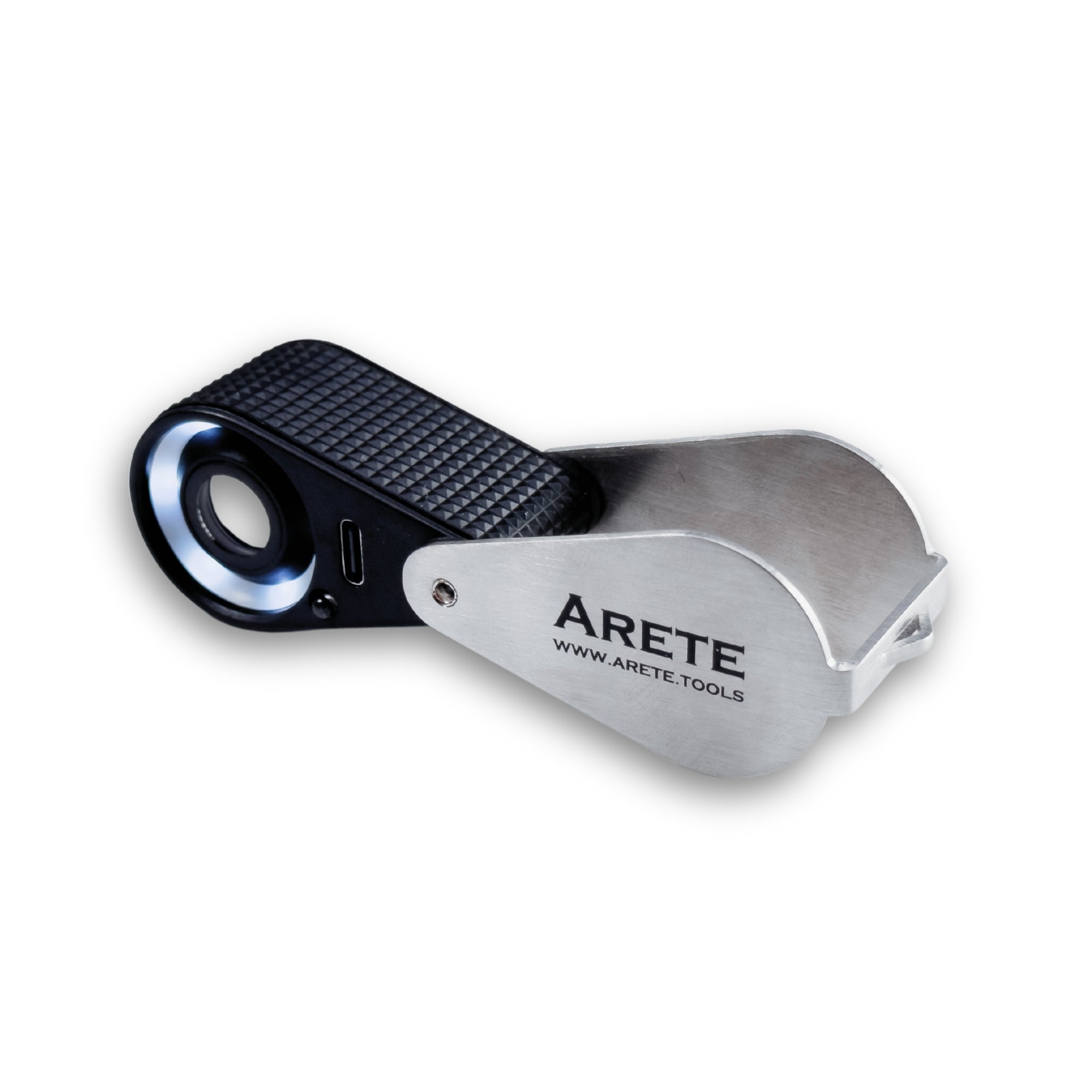 Gemological Loupe 40x with dual LED / UV light and Achromatic Lens