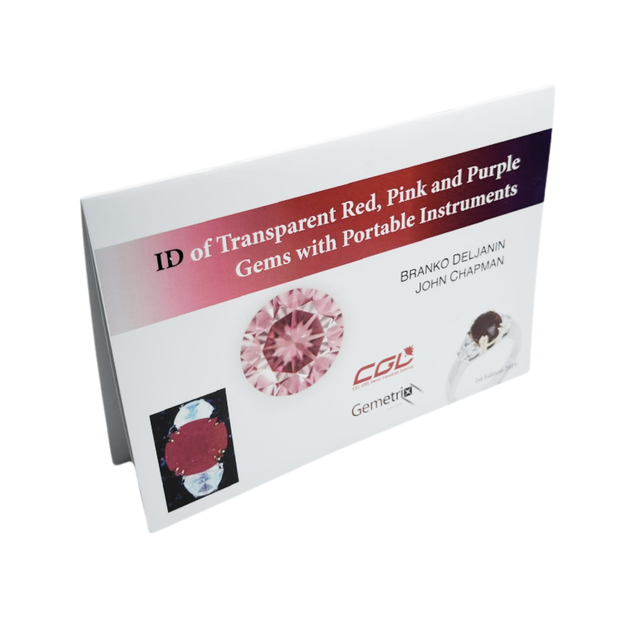 Посібник ідентифікації прозорих червоних, рожевих та фіолетових дорогоцінних каменів з портативними інструментами