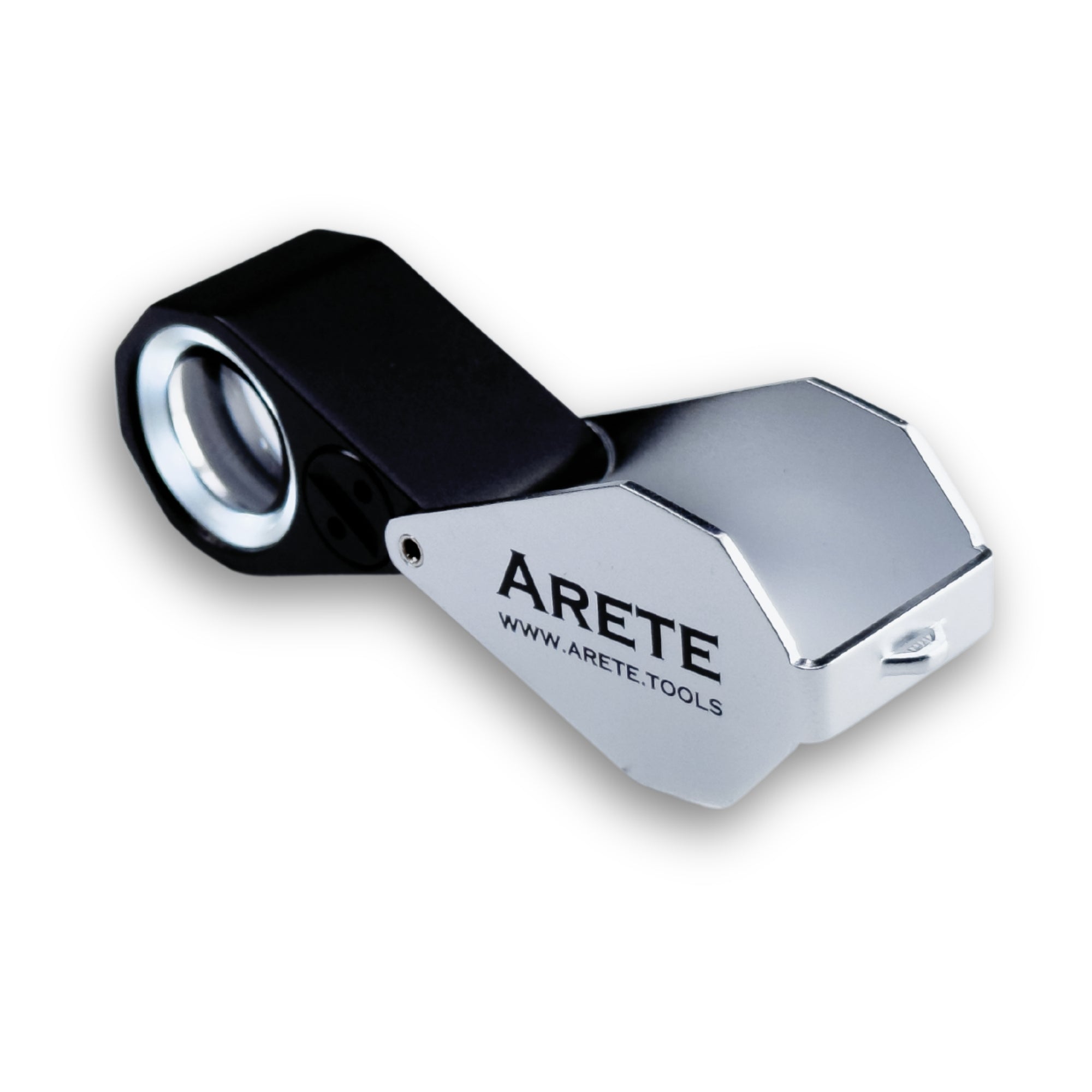 Fickförstoringsglas Arete 10x - 21mm med LED-ljus på batterier