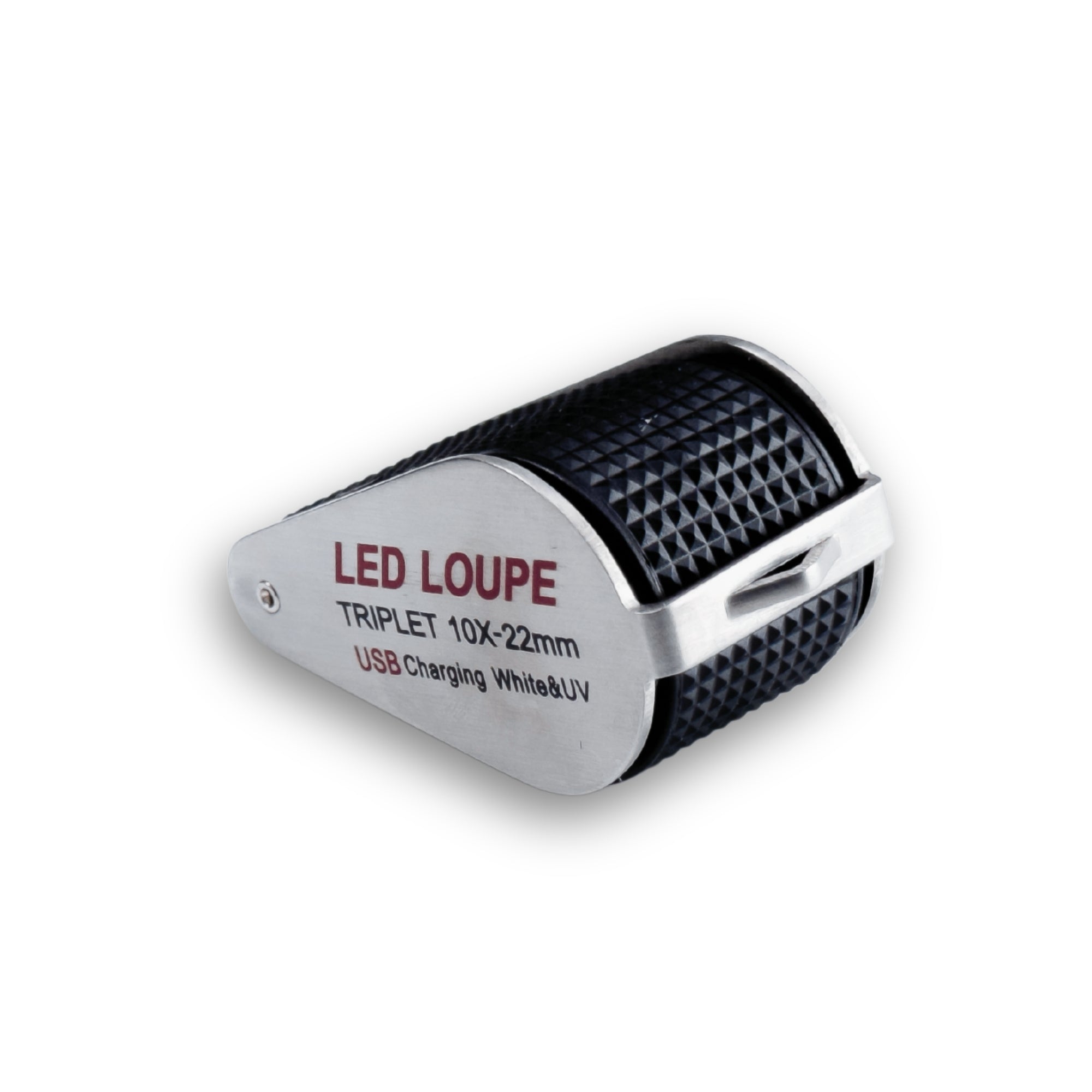 Gemological Triplet Loupe 10x with LED, UV Lighting and Achromatic Lens