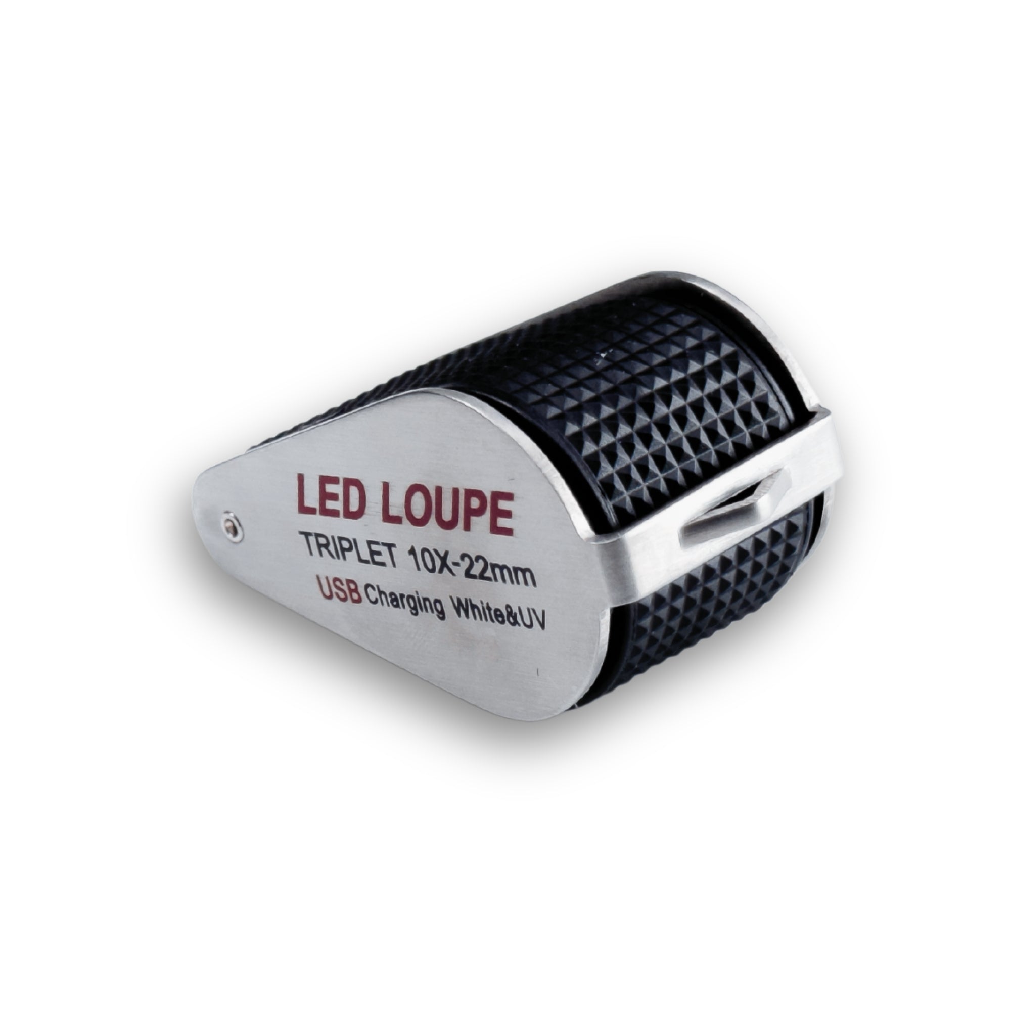 Gemologická Lupa 10x s LED a UV Osvětlením a Achromatickou Čočkou