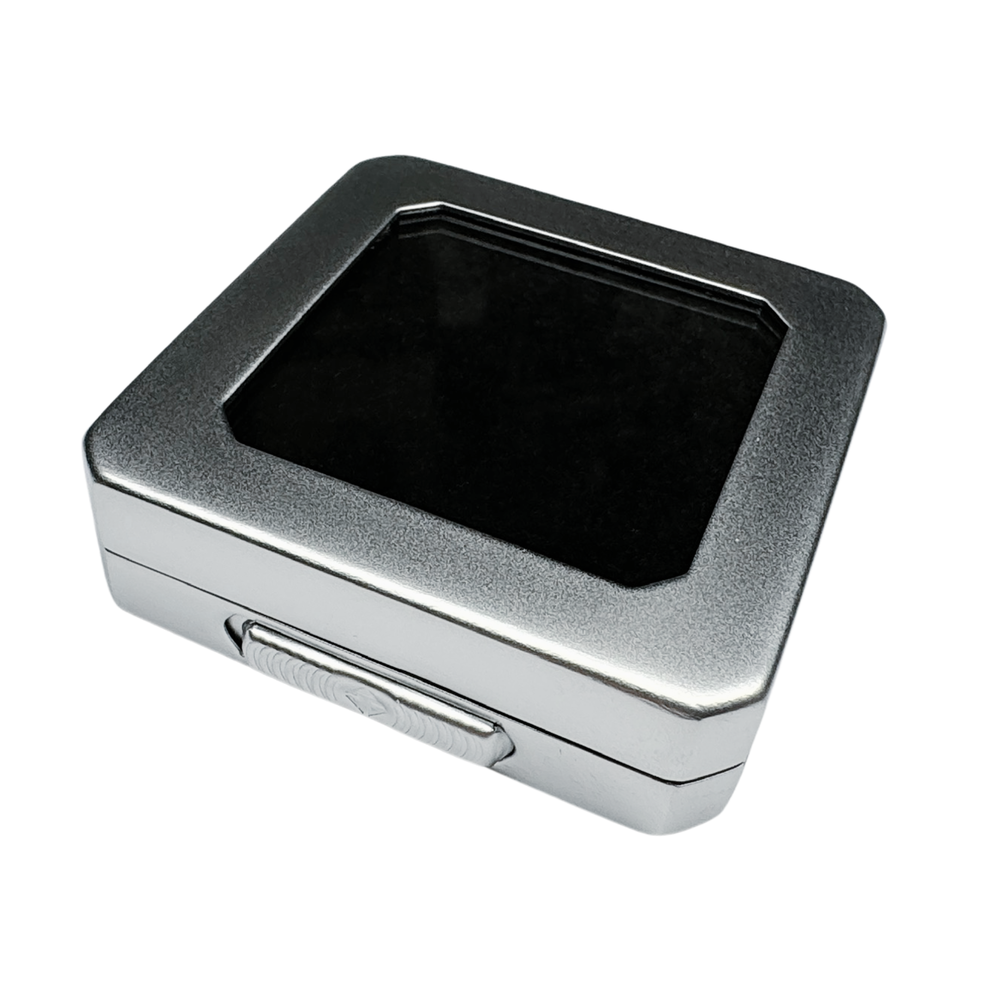 Luxury metal box for precious stones - beveled corners