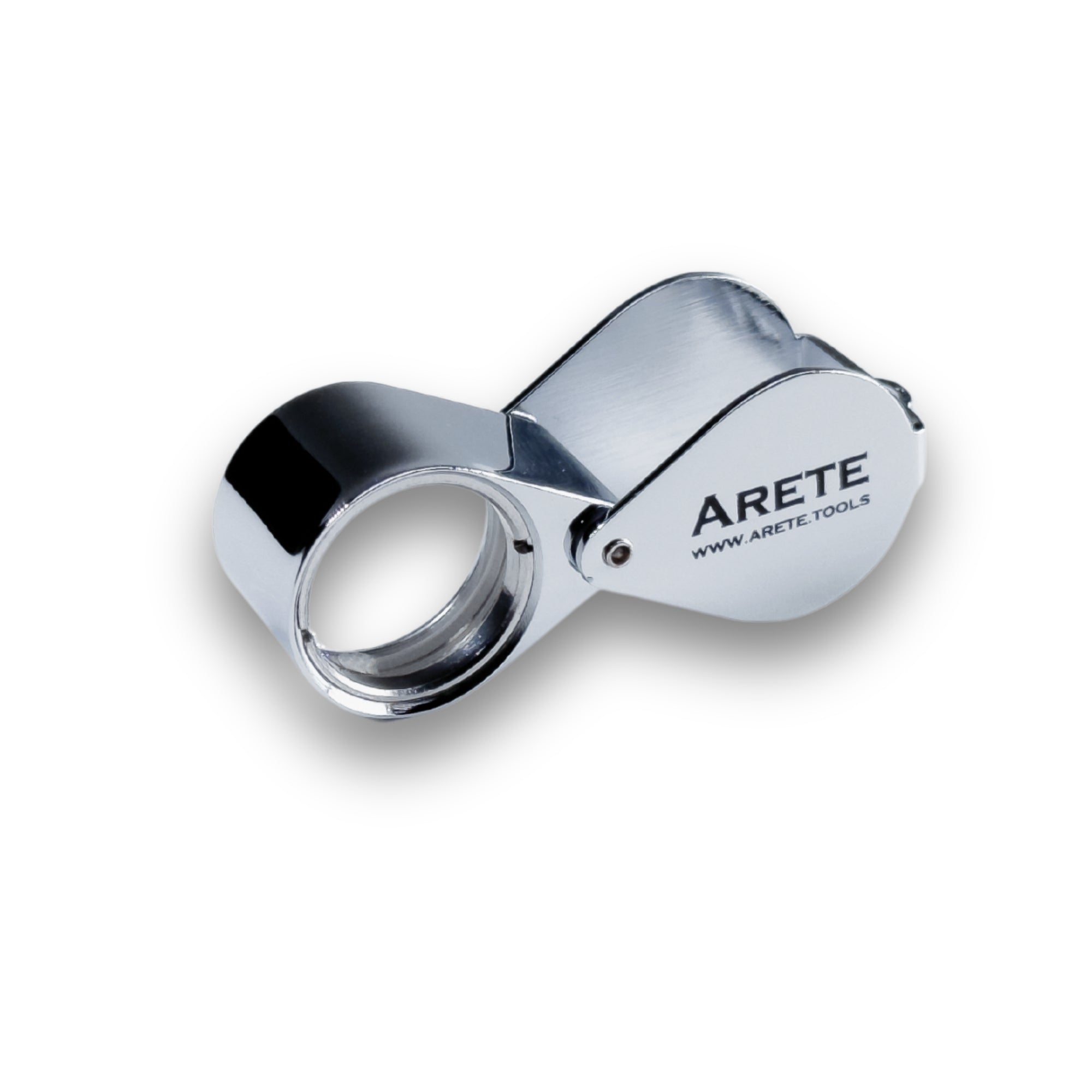 Arete jewelry loupe silver 10x 18 mm