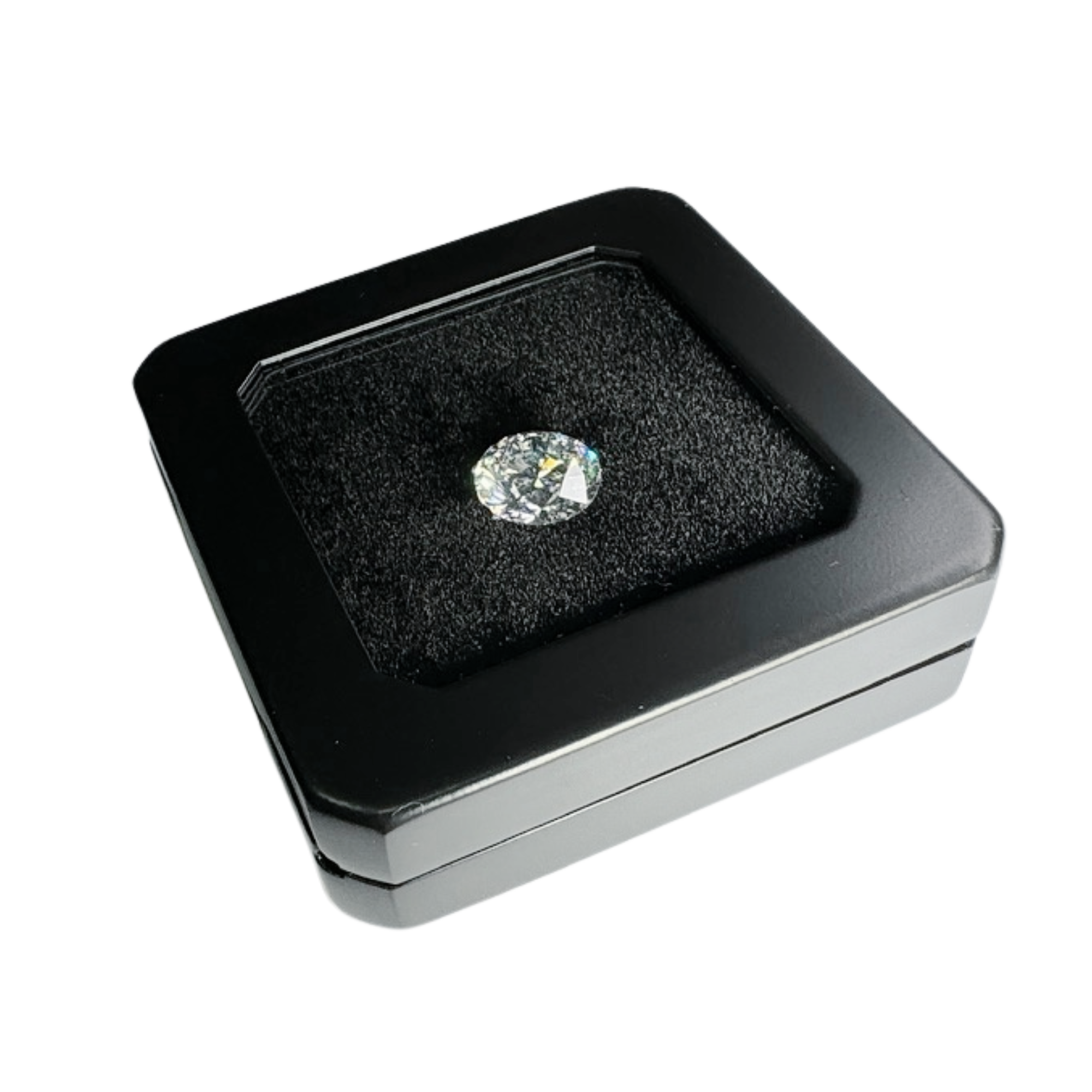 Luxury metal box for precious stones - beveled corners