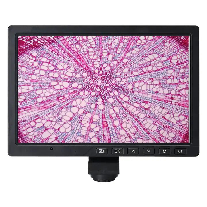 Cámara de microscopio Full HD con monitor LCD de 10