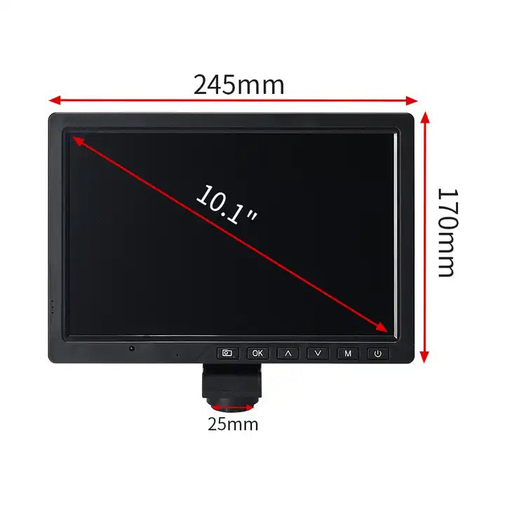 Caméra HD complète au microscope avec un moniteur LCD de 10 "