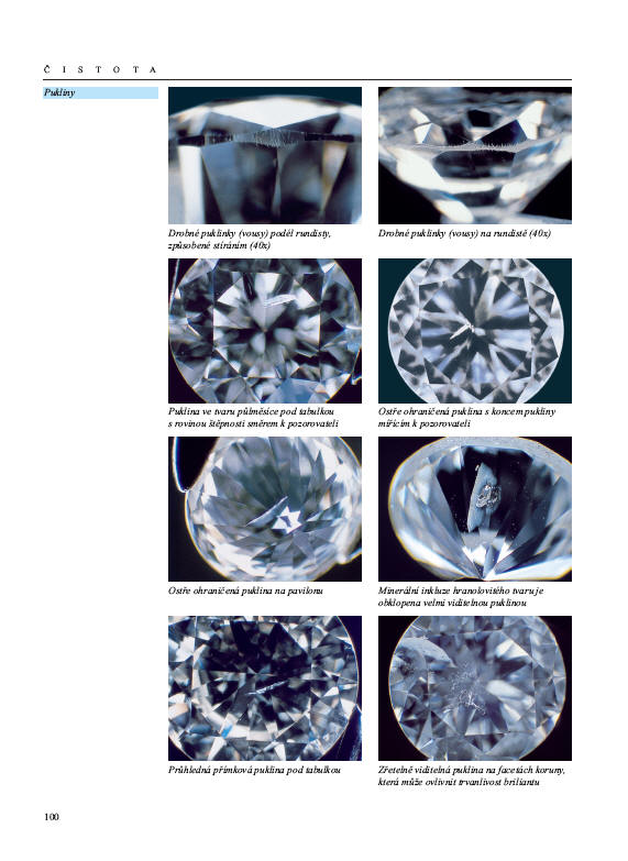 Kniha diamantov - príručka vyhodnotenia diamantov v čech